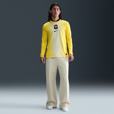 Фланелка Nike FFF 2025/26 Stadium Dri-FIT Replica Men's Long Sleeve Goalkeeper Soccer Jersey Жълто | HM9802-718, 1