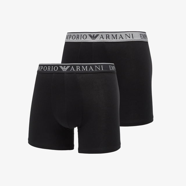 EA7 Bottom Trunk 2-Pack Black/ Black