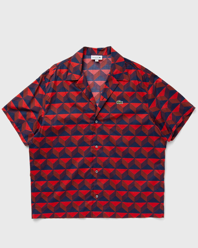 Риза Lacoste Short Sleeved Robert George Print Shirt Червено | CH7626-IKL