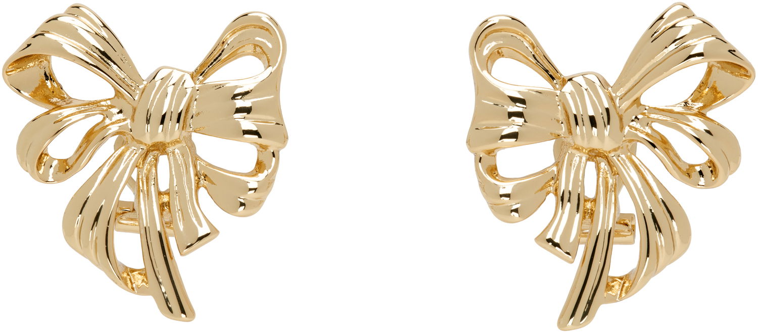 Обеци Anine Bing ANINE BING Bow Earrings Металик | A-15-10711-GLD1, 0