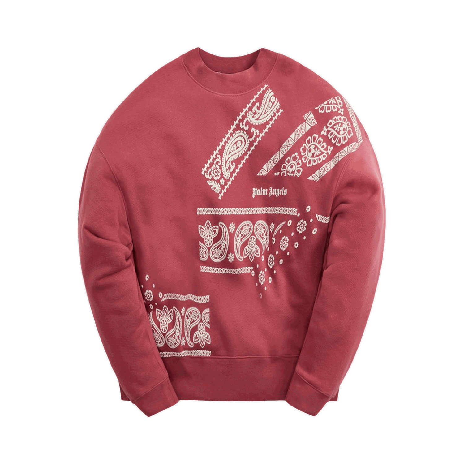 Суитчър Palm Angels Bandana Print Crew Бургунди | PMBA026F21FLE0112805, 0