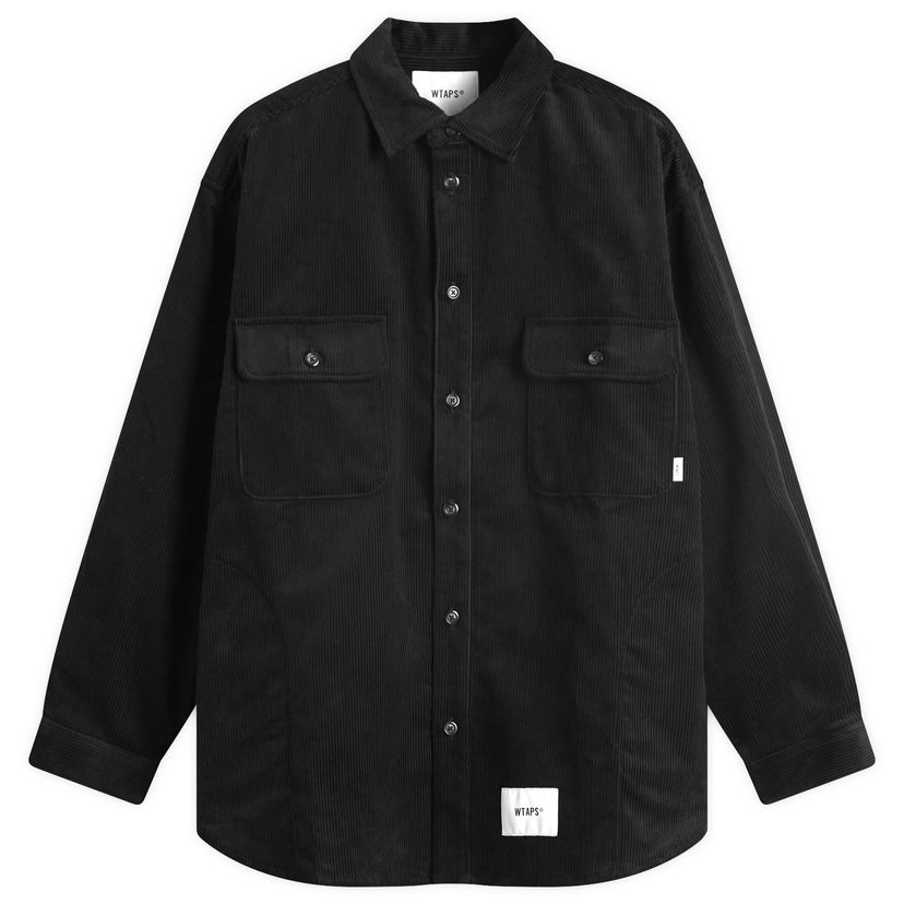 Риза WTAPS Corduroy Overshirt Черно | 242WVDT-SHM05-BLK