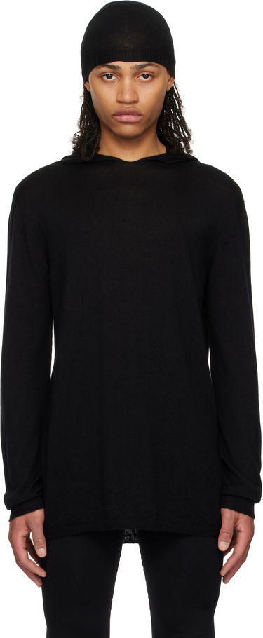 Суитчър Rick Owens Rick Owens Hollywood Oversized Long Sleeve Hoodie Черно | RU01E5623 WS, 0