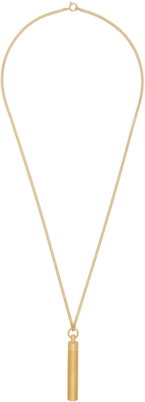 Колие VETEMENTS Vetements Powder Capsule Pendant Necklace Жълто | UE63NE200G, 0