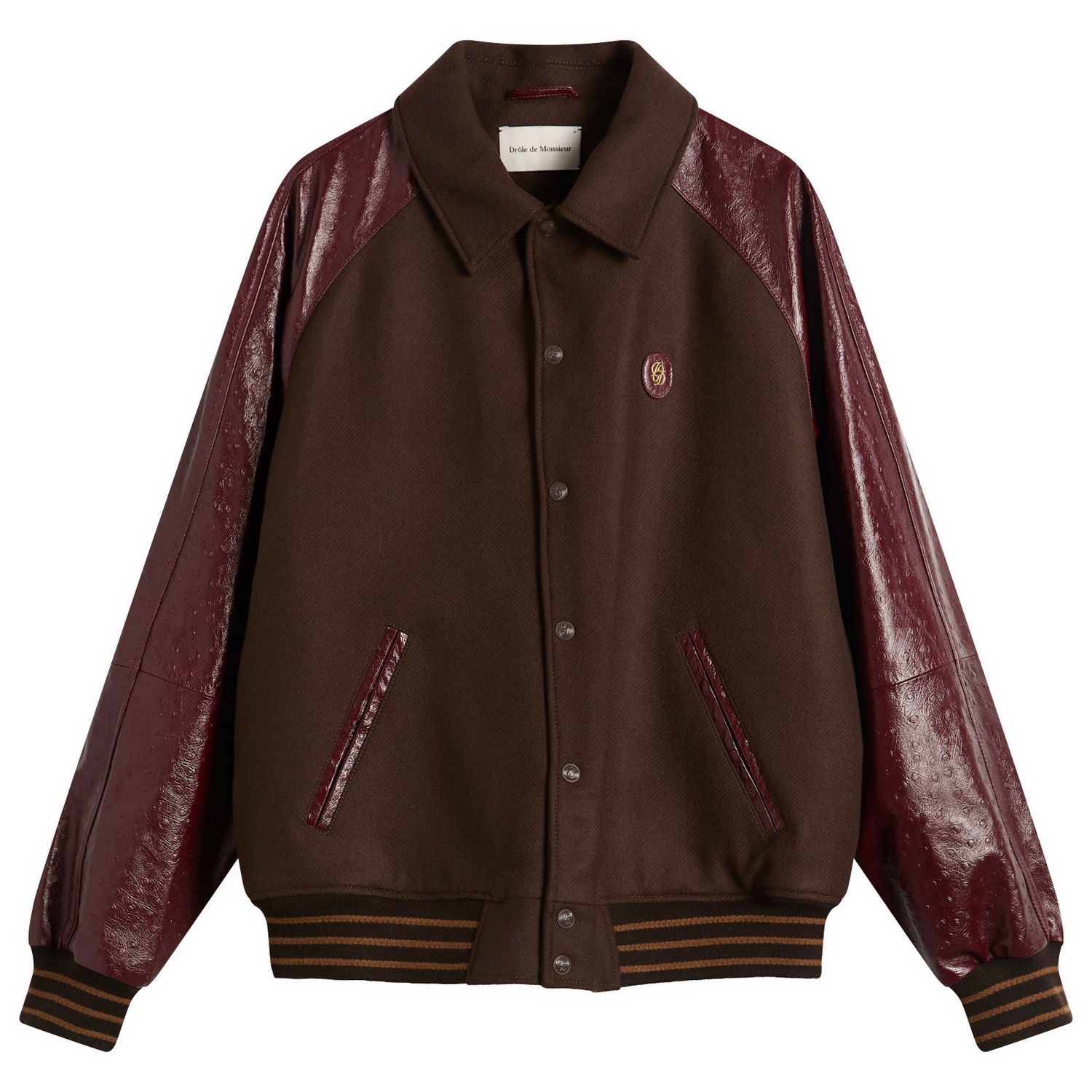 Яке бомбър Drôle de Monsieur Drole De Monsieur Wool and Leather Teddy Jacket Многоцветен | I-JT220-WV015-DBN, 0
