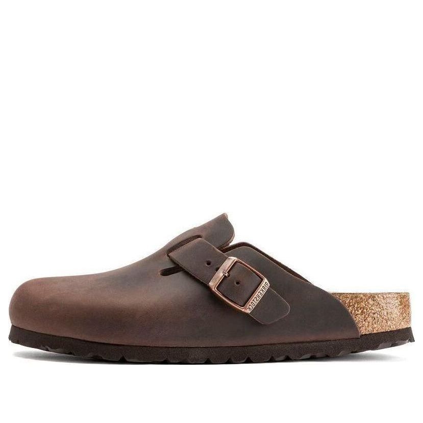 Кецове и обувки Birkenstock Boston Oiled Leather Clogs Кафяво | 0860133, 0