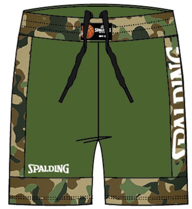 Къси панталони Spalding Spalding Reversible Shorts Зелено | 40221208-camokhaki, 1