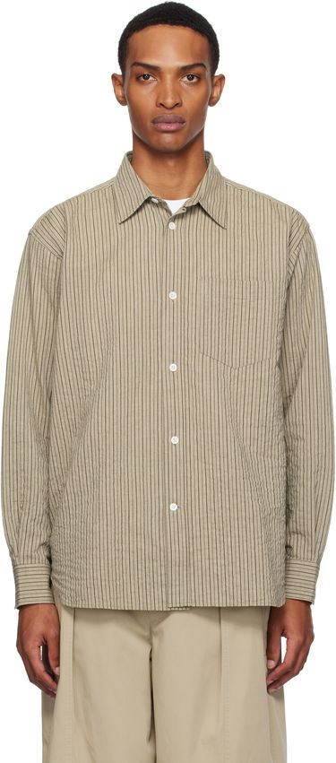 Риза NORSE PROJECTS Norse Projects Oversized Striped Shirt Бежово | N40-0828, 0