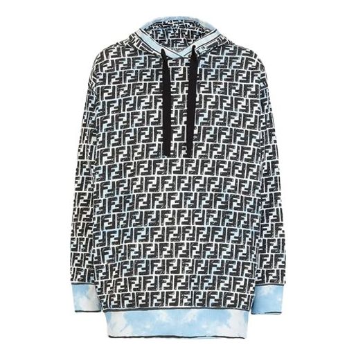 Суитчър FENDI Roma Joshua Vides Light Blue Hoodie Синьо | FS7263AC6FF1B64, 0