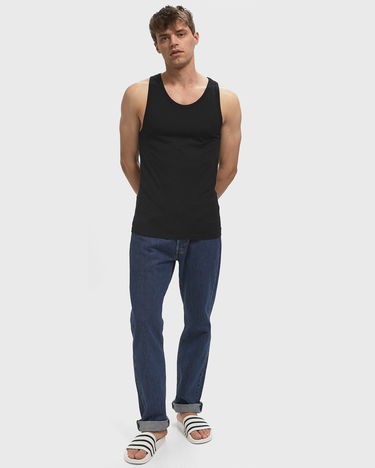 Потник CALVIN KLEIN Calvin Klein Cotton Micro Stretch Tank Top, 3-Pack Черно | LV00NB4184UB1, 2