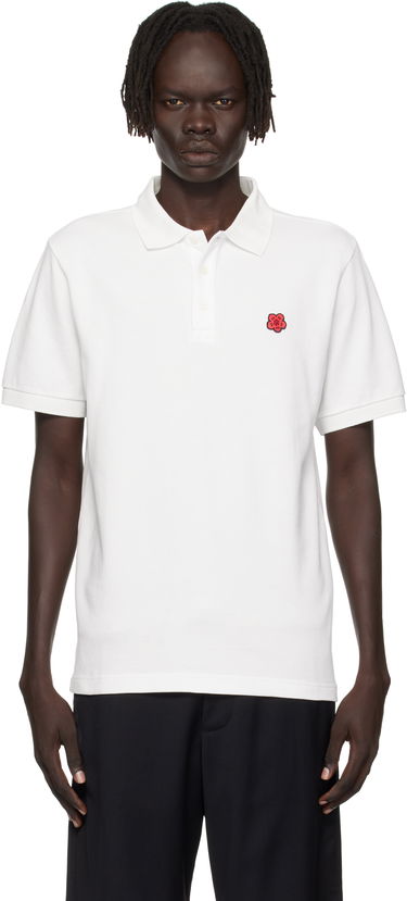 Поло тениска KENZO Kenzo Paris 'Boke Flower' Slim Fit Polo Бяло | FF65PO1534PU, 0