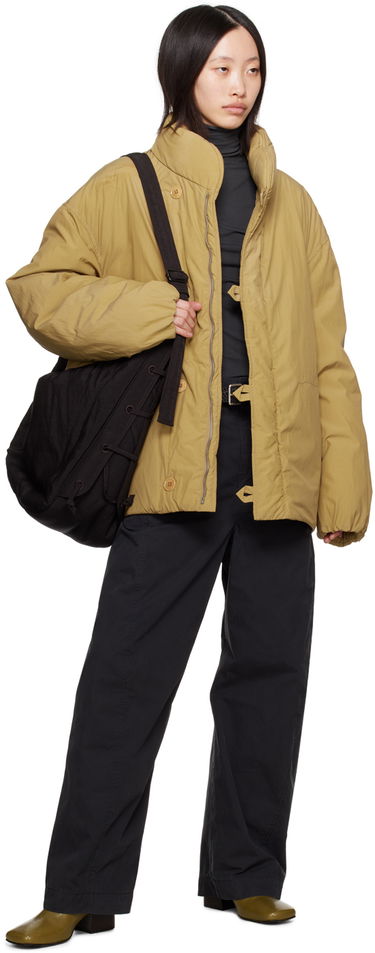 Пухо яке LEMAIRE Lemaire Stand Collar Puffer Jacket Кафяво | OW1040 LF1156, 3