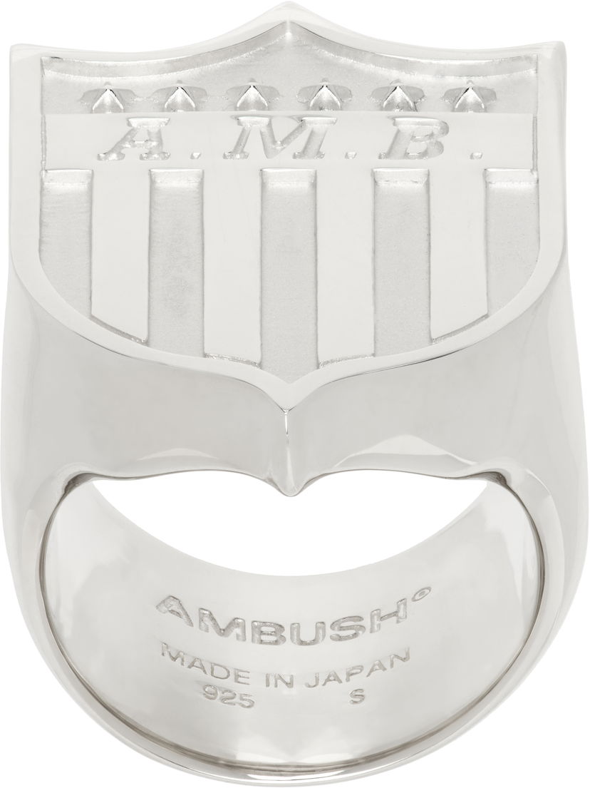 Пръстен Ambush Varsity Shield Ring Металик | BMOC00AF24SIL0017200