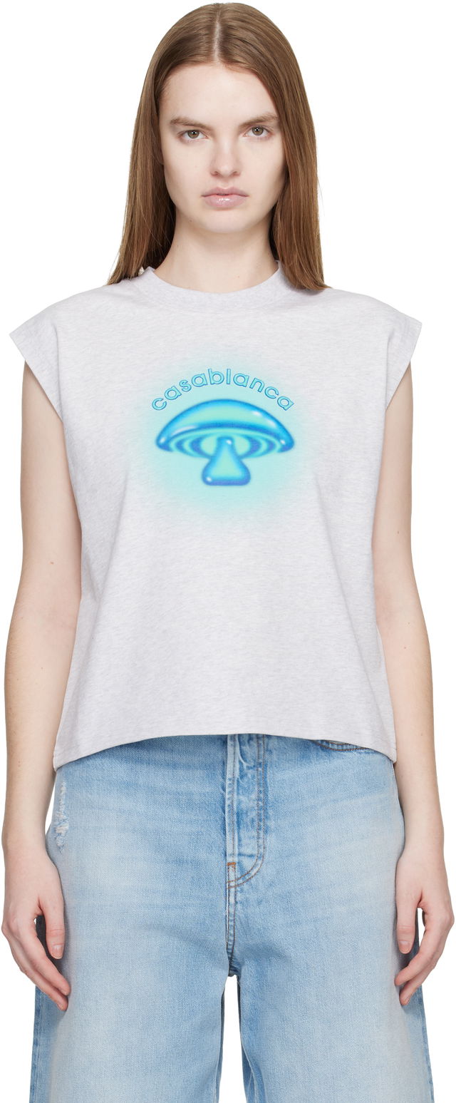 Casablanca Airbrush Mushroom Tank Top