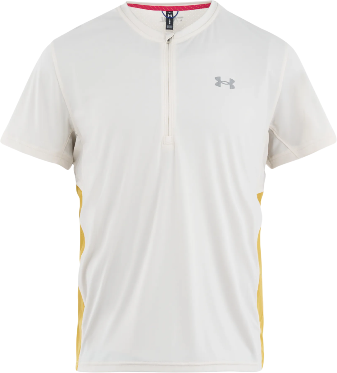 Тениска Under Armour Under Armour Trail Run Zip Short Sleeve T-Shirt Бяло | 1389808-279, 0