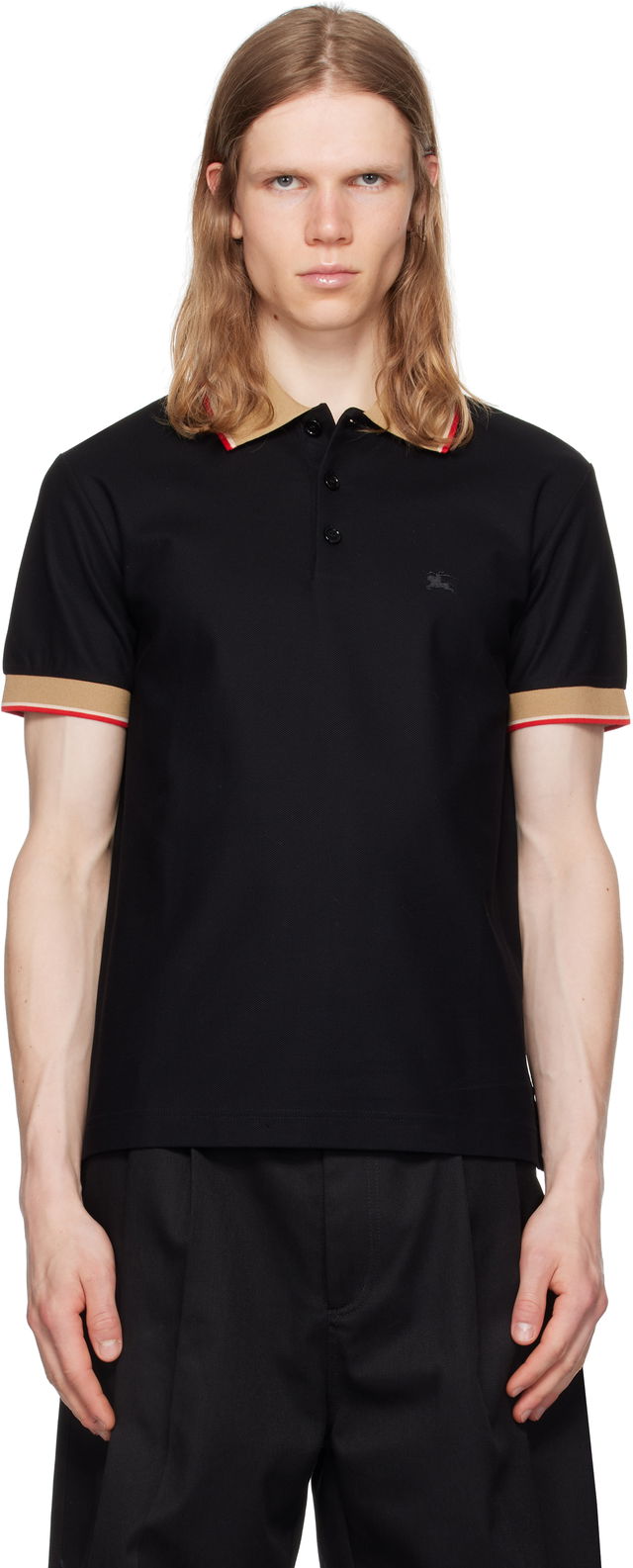 Burberry Logo Collar Polo
