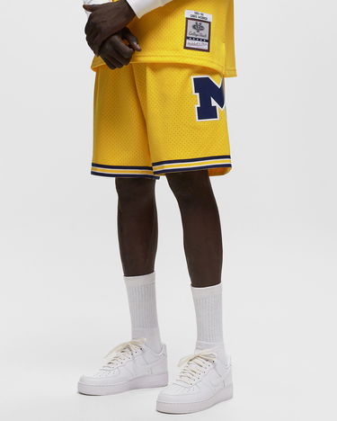 Къси панталони Mitchell & Ness Mitchell & Ness 1991 Michigan Wolverines Swingman Shorts Жълто | SMSH6224-UMI91PPPYELL, 1