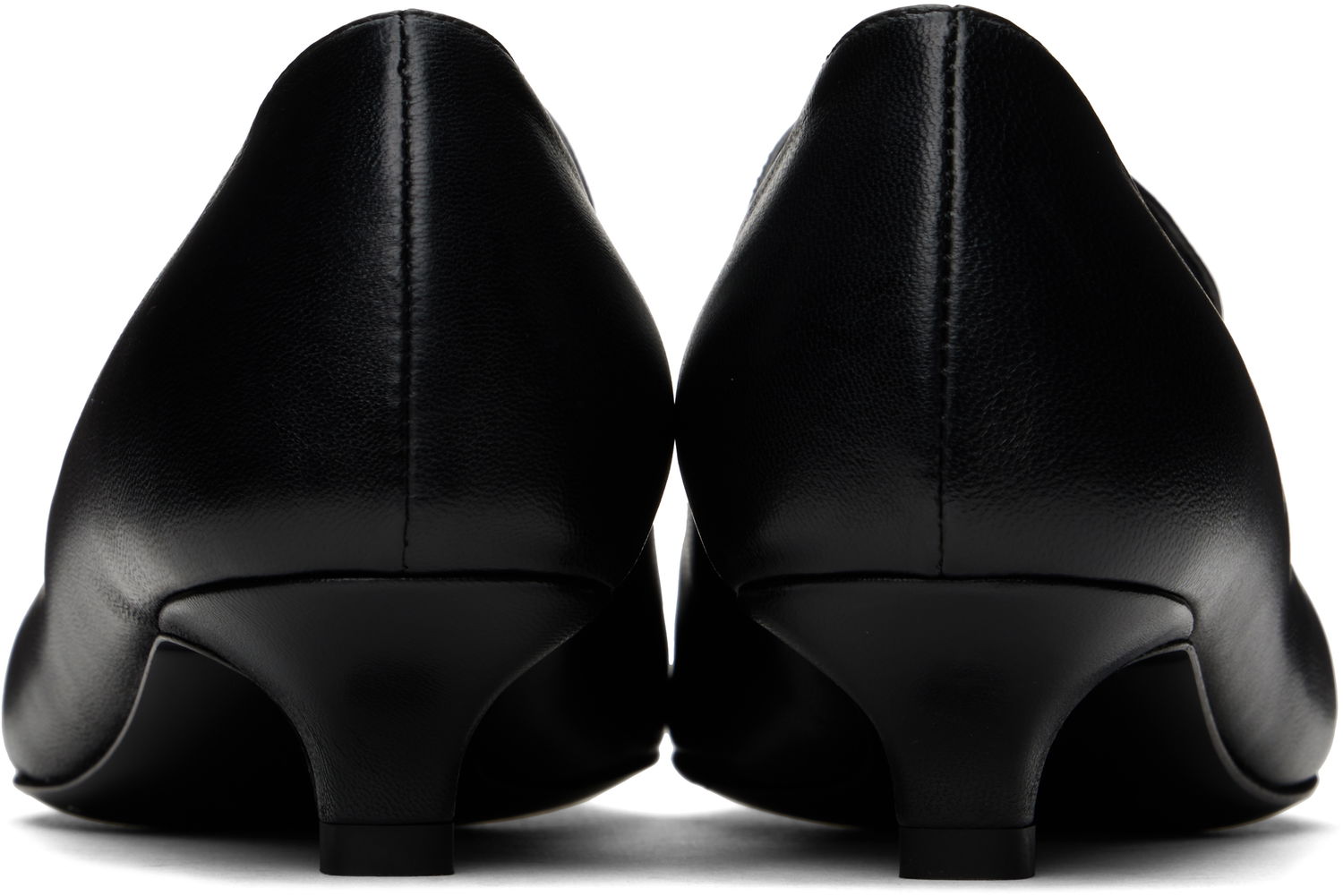 Кецове и обувки TOTEME Leather Kitten Heel Pumps Черно | 251-WAS4692-LE0104, 1