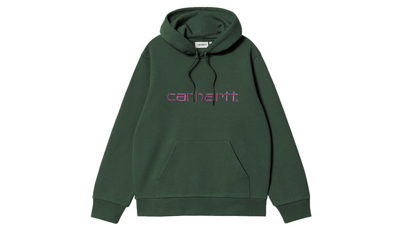 Суитчър Carhartt WIP Hooded Carhartt Sweatshirt Зелено | I030547_38E_XX