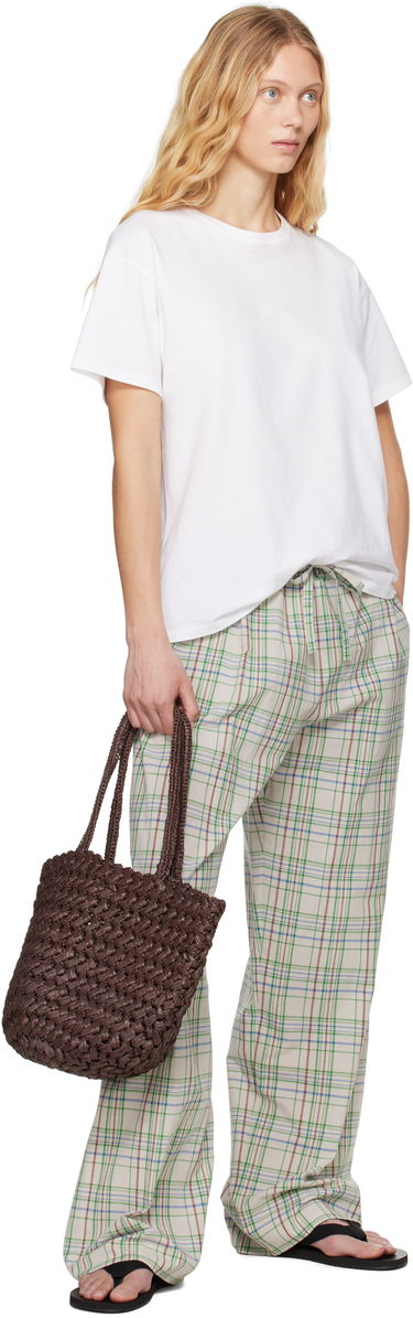Голяма пазарска чанта The Row The Row Estelle Woven Tote Кафяво | W1655-W756, 3