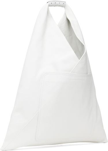 Дамска чанта Maison Margiela MM6 Maison Margiela Classic Medium Triangle Tote Bag Бяло | S54WD0039 P8429, 2