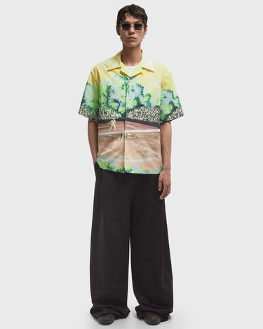 Риза Lacoste Tennis Court Print Relaxed Fit Shirt Жълто | CH7469-WH3, 2