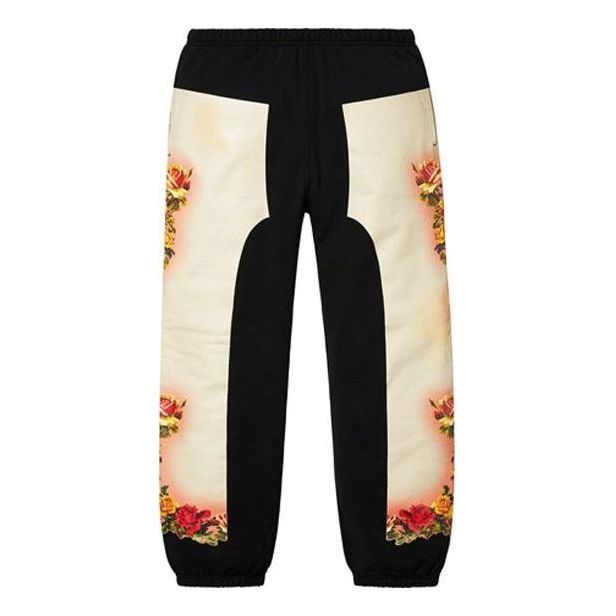 Спортни панталони Supreme Floral Print Sweatpants by Jean Paul Gaultier Черно | SUP-SS19-792, 0