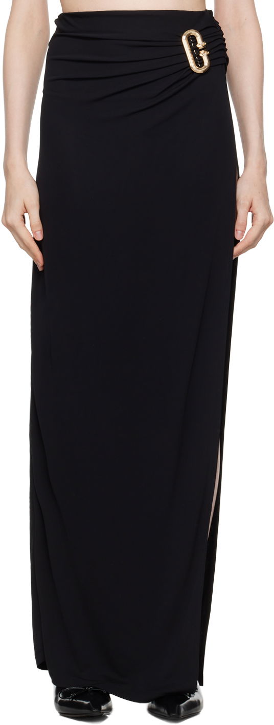 Пола Casablanca Black Draped Maxi Skirt Черно | WF24-SK-131-01