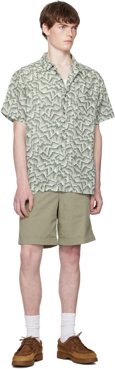 Риза A.P.C. A.P.C. Roy Print Camp Collar Shirt Зелено | VIALX-H12608, 3