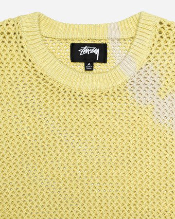 Пуловер Stüssy Pigment Dyed Loose Gauge Sweater Жълто | 117105-1276, 1