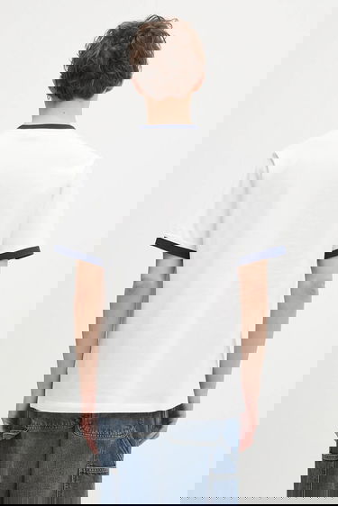 Тениска adidas Performance Contrast Ringer Tee Бяло | JC8384, 2
