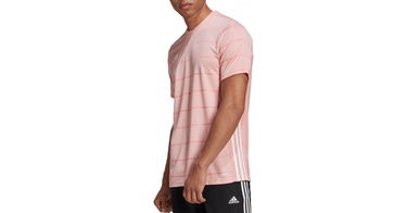 Тениска adidas Originals Pink Striped Training T-Shirt Розово | ft6761, 1