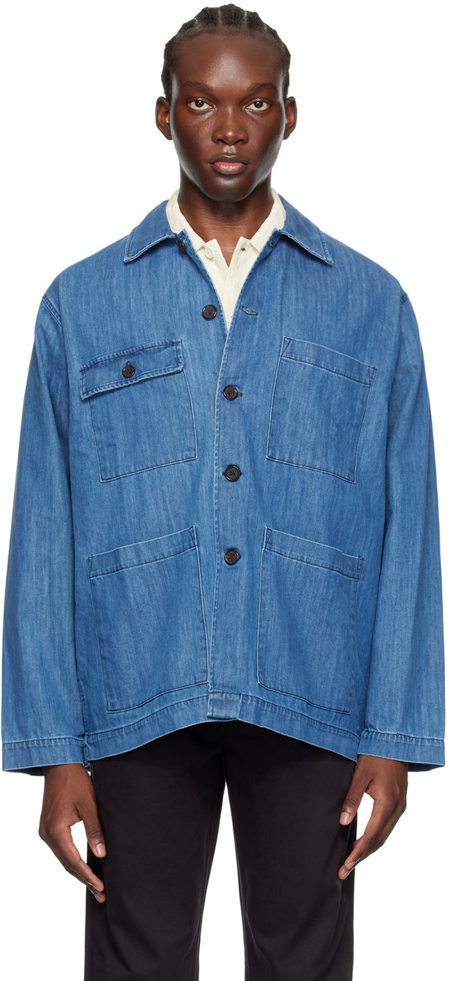 Яке Universal Works Universal Works Dockside Denim Jacket Синьо | P3107, 0