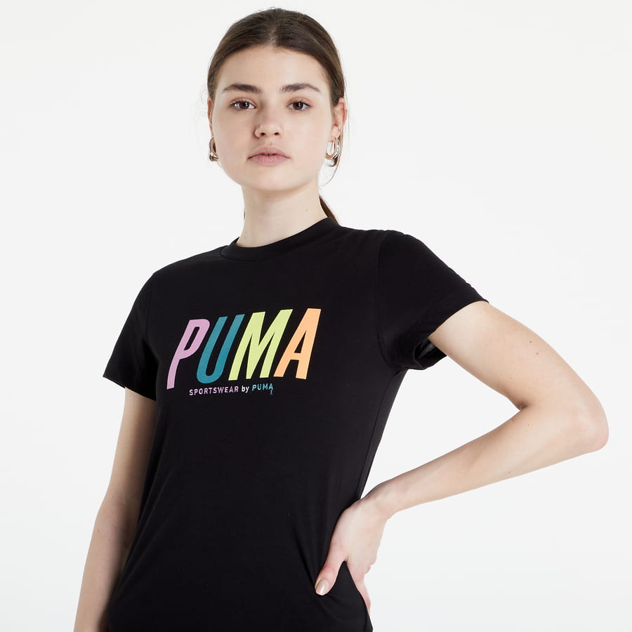 Тениска Puma SWxP Graphic Tee Черно | 53355901, 1