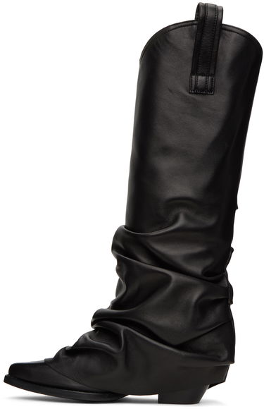 Pокля R13 R13 Mid Cowboy Sleeve Boots Черно | R13S0107-S001A, 2