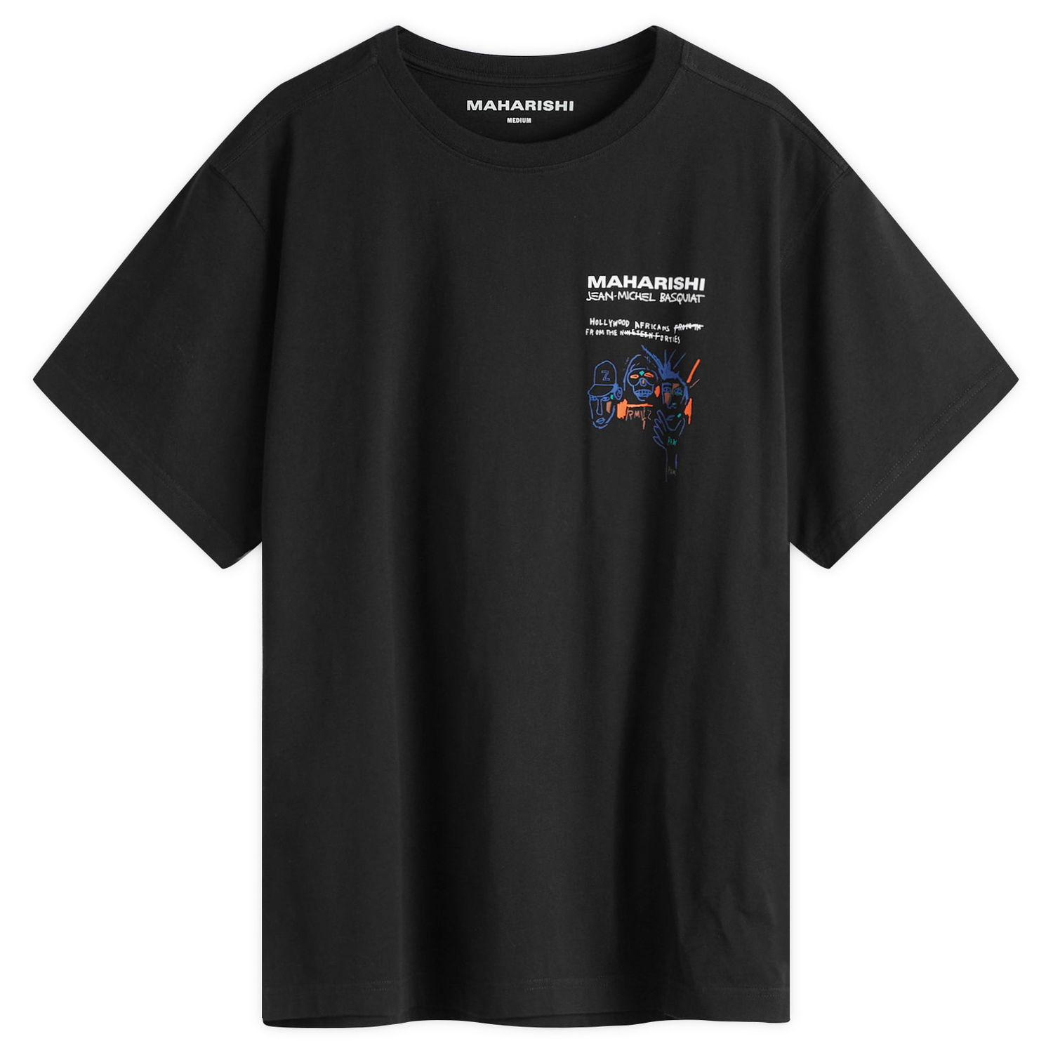 Тениска Maharishi Maharishi x Basquait Year Of The Snake Graphic Tee Черно | 1466-BLK, 1