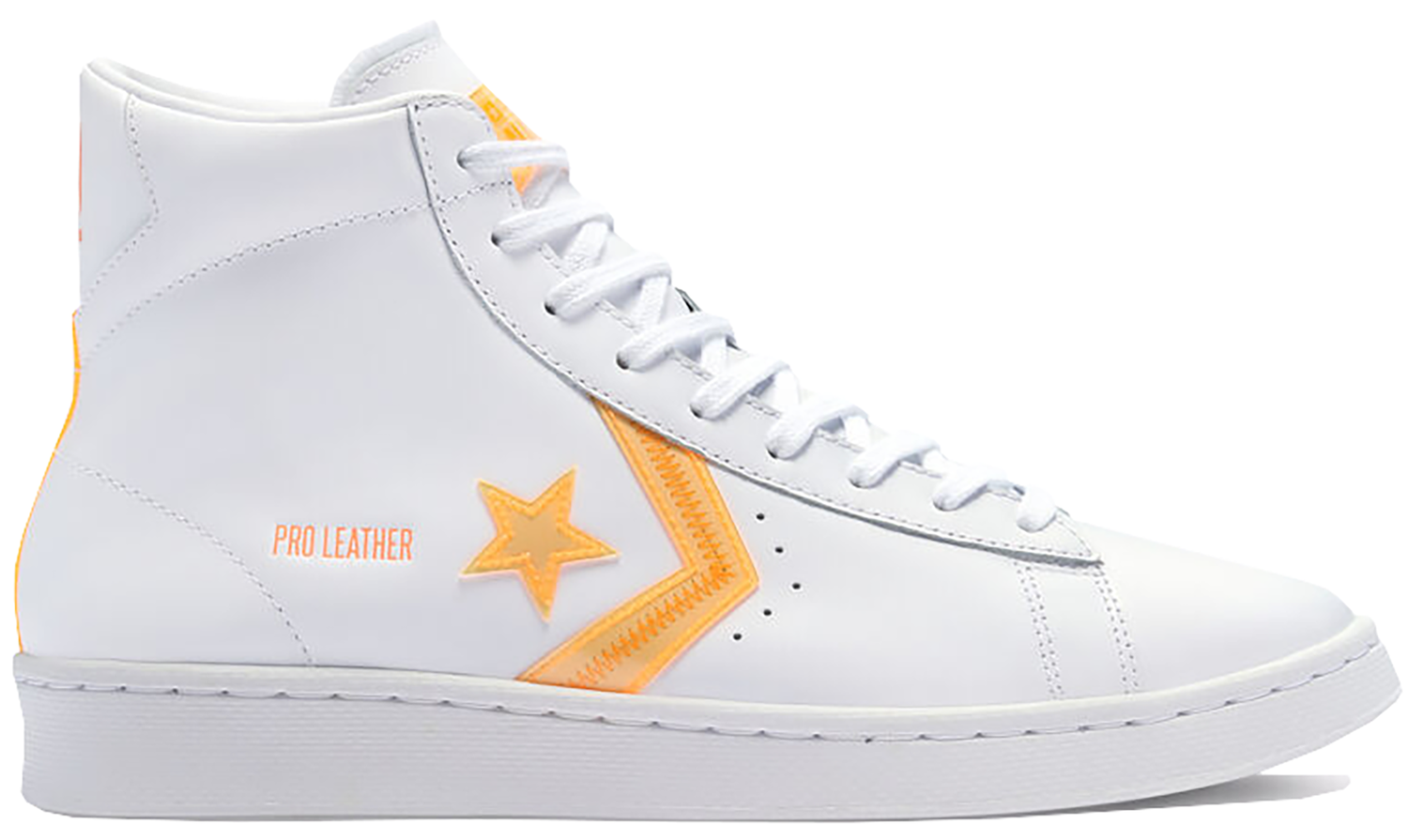 Кецове и обувки Converse Pro Leather Hi Hi-Vis White Flash Orange Бяло | 169500C, 0