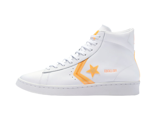 Скеитбординг Converse Pro Leather Hi Hi-Vis White Flash Orange Бяло | 169500C
