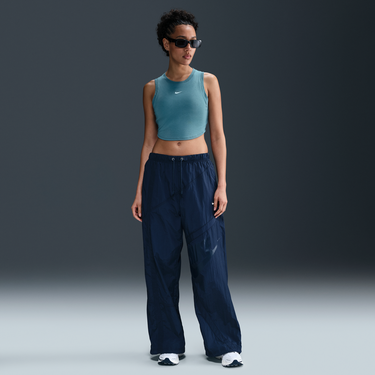 Потник Nike Sportswear Chill Knit Ribbed Slim Cropped Tank Top Тюркоазено | FB8279-006, 4
