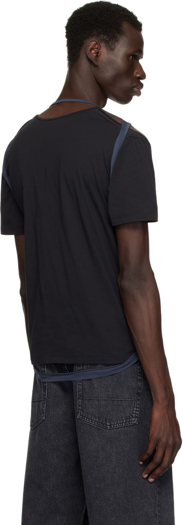 Потник Eckhaus Latta Eckhaus Latta Navy Hugging T-Shirt Синьо | 1203-EL-PS25-B - BLACKBERRY, 2