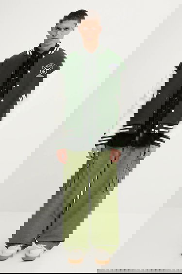 Яке AAPE by A Bathing Ape AAPE Now Graphic Varsity Jacket Зелено | AAPSWMB328XAN, 6