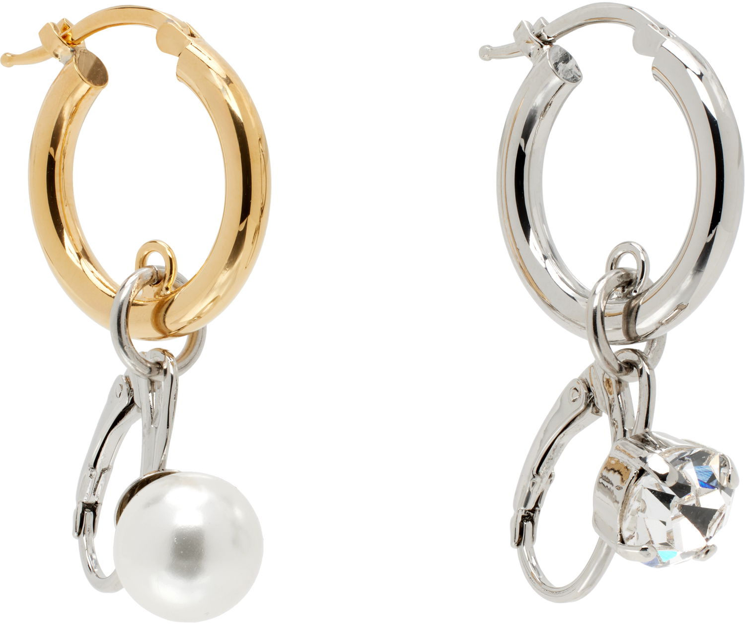 Обеци Maison Margiela MM6 Maison Margiela Hoop Earrings with Charms Многоцветен | SM7VG0083 P7352, 1