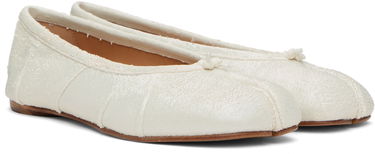 Кецове и обувки Maison Margiela Maison Margiela Tabi Ballerina Flats Бяло | S58WZ0127 P8159, 3