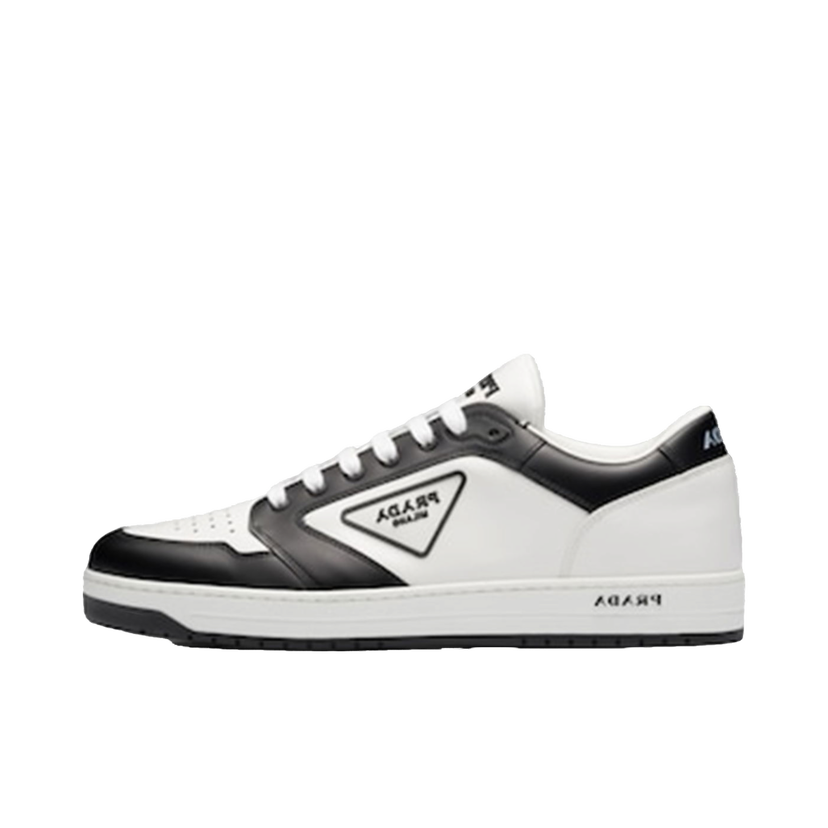 Кецове и обувки Prada District Leather 'White Black White' Бяло | 2EE363_3LJ6_F0964