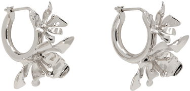 Обеци Acne Studios Silver Flower Hoop Earrings Металик | C50444-, 1