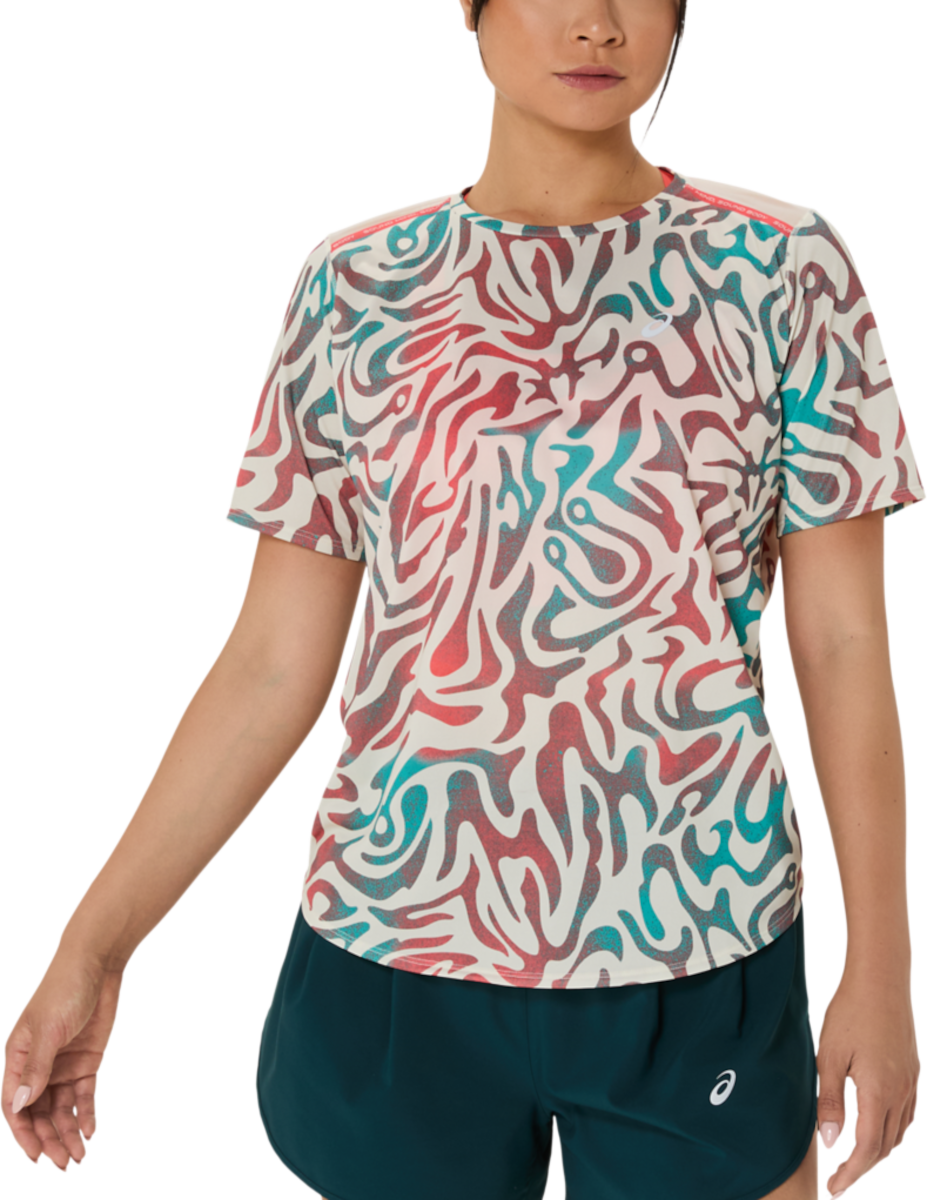 Тениска Asics Road All Over Print Short Sleeve Running T-Shirt Многоцветен | 2012d225-200, 0