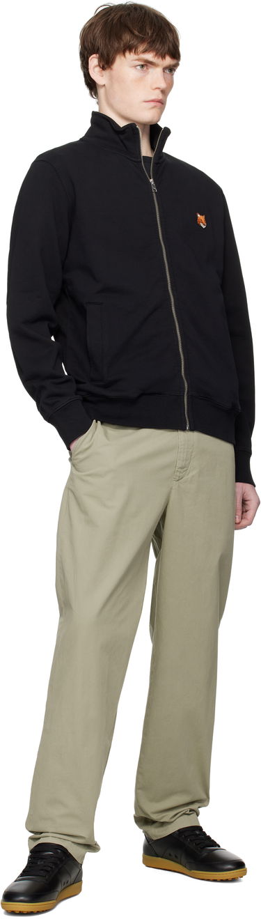 Суитчър MAISON KITSUNÉ Fox Head Patch Fullzip Regular Sweatshirt Черно | PM02134KM0340, 3