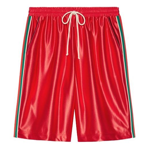 Къси панталони Gucci Side Hem Shorts Червено | 659460-XJDI9-6429