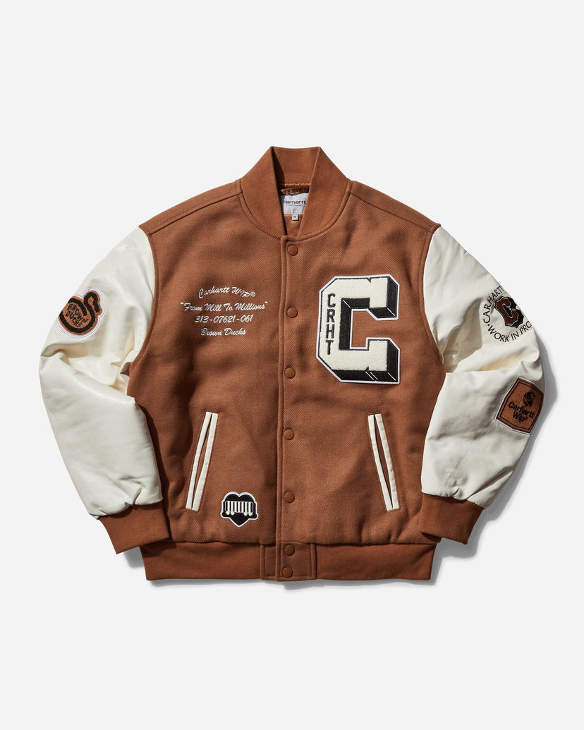 Яке бомбър Carhartt WIP Brown Ducks Bomber Jacket Hamilton Brown / Wax Кафяво | I033855 1X4XX