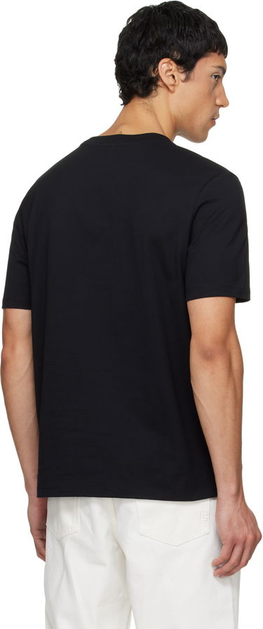 Тениска Balmain Balmain Paris Print T-shirt Черно | GH1EG000BD45, 2